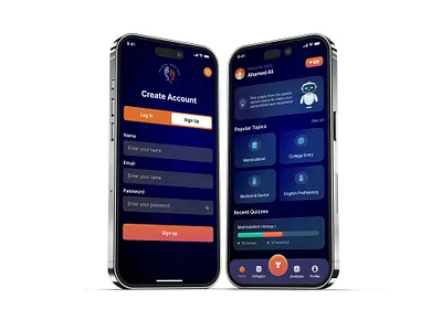 Quiz App UI Design ai qiuz ai sujjest educational quiz fun quiz gamified learning general knowledge quiz interactive quizzes multiple choice questions personality quiz quiz app quiz categories quiz challenges quiz competition quiz leaderboard quiz levels quiz questions quiz results quiz rewards quiz timer time based quiz