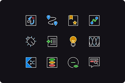 Semiconductor EDA Platform – Icon Redesign b2b color system eda graphic design ic verification icon redesign semiconductor