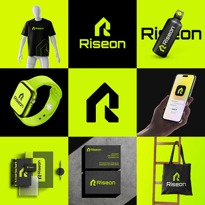 Riseon Logo Design brand identity branding creative logo design fintech logo futurestic logo gradient logo graphic design logo logo design logo designer logo inspirations modern logo r logo tech logo top logo