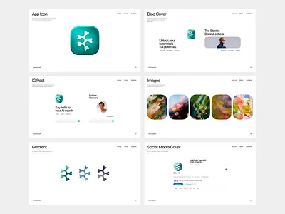 Visual Identity for an AI Agent Builder ai ai logo aiux appicondesign brand book branddesign branding creativedirection design echo ai enterpriseai futureofwork identity logo logodesign modern logo productdesign typography visual identity visualidentity