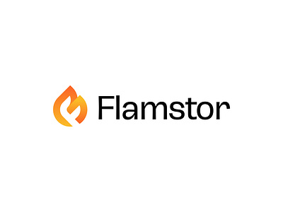 Flamstor Logo Design | Letter F+Fire Logo Design alphabet design brand identity branding creative logo design f logo ffire logo fire flame gradient logo graphic design icon letter logo logo logotype modern logo monogram symbol