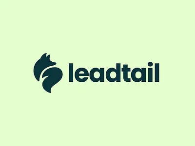 Leadtail.io logo branding fox logo