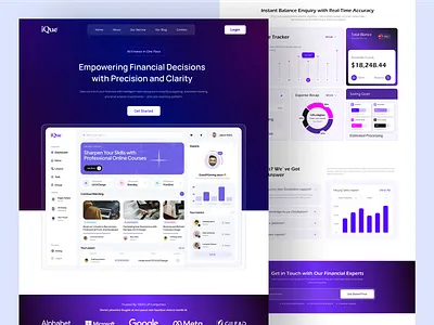 Finance Landing Page/Website b2b banking clean color finance finance landing page finance saas landing page finance website fintech homepage landing page platform saas saas landing page startup transaction uiux wallet webdesign webflow