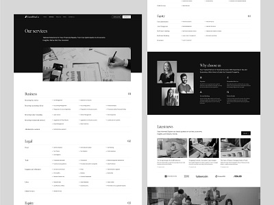 Econwise - Services page design for Tax Advisor & Economist. corporate economist graphic design landing page landing page design lawyer tax tax advisor ui ux web web design website website design