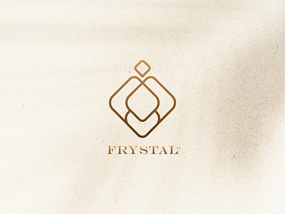 Frystal Jewellery Brand - LOGO DESIGN branding design gfxmasum graphic design illustration logo typography ui vector