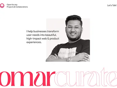 🚀 New intro shot! aesthetics branding design graphic design hero hero section homepage lets talk logo product product design profile ui uiux ux visual design web design website website design