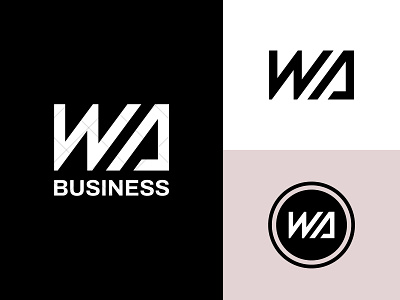 WA Logo a aw aw logo aw monogram branding clean design graphic design identity lettermark logo logo design logotype monogram monogram logo typography w wa wa logo wa monogram