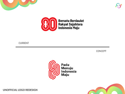 HUT RI 80 Logo Redesign (UNOFFICIAL) 80 brand design hut ri independence indonesia karya anak bangsa karya anak negeri logo design logo designer logo idea logo inspiration logo redesign logomark logotype number nusantara pekalongan republik indonesia zzoe iggi
