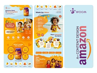 Kids Gummies A+ Design banner design graphic design