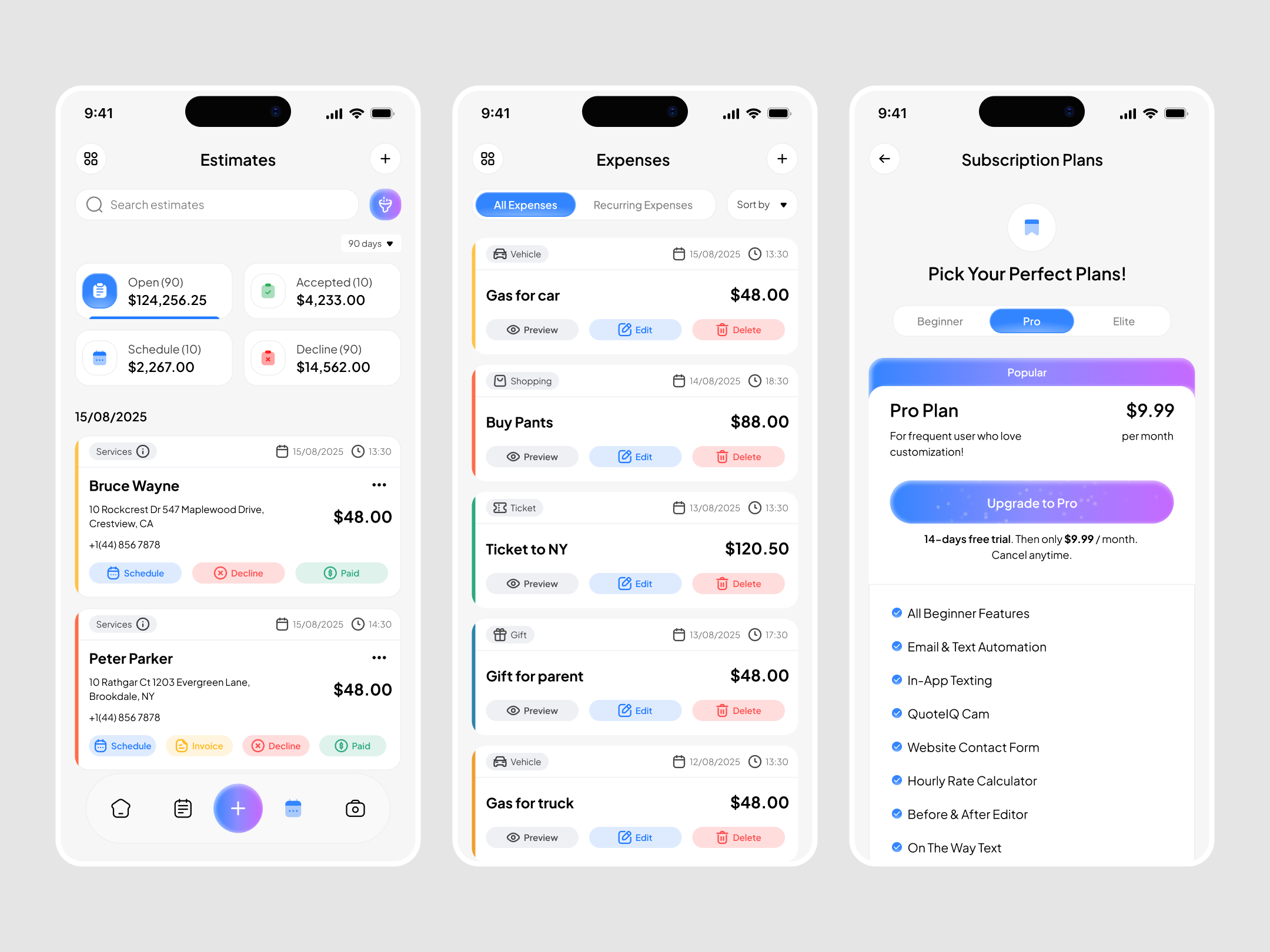 Example of Mobile App Design