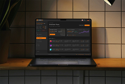 Crypto Investment Dashboard for AI Staking branding crypto dark dashboard defi finance hyip investing investment platform product design saas staking template ui ux wallet web design web3 website