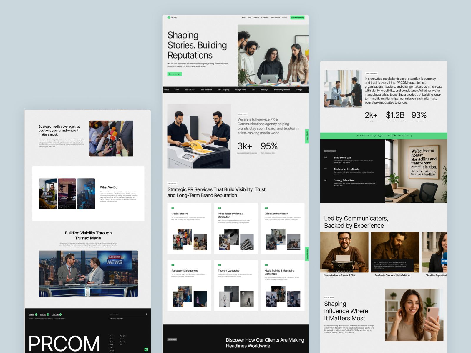 Example service media