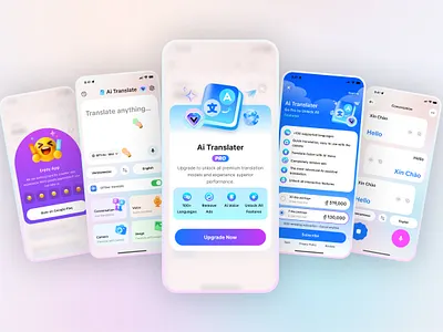 AI Translater app mobileapp ui