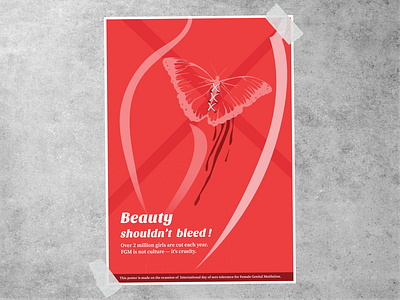 Poster design for zero tolerance on FGM fgm illustration poster design