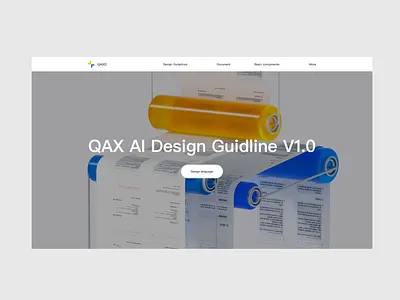 toB design system AI landing page design 3d website 3d 网站 branding c4d hero image homepage landing landingpage motion design motion graphics webdesign