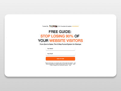 High Converting Website Agency Funnel Lead Magnet Section Guide website