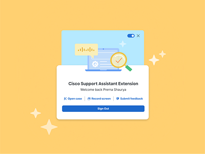 Cisco Support Assistant Pop‑Up Layout Explorations modal popoup ui