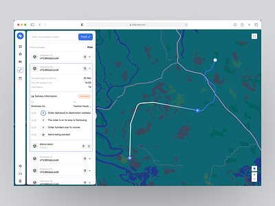 Delivery Tracker Dashboard dashboard dashboard ui delivery delivery tracker design product design sass sass product ui