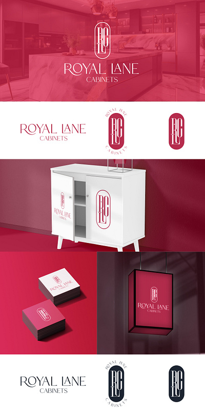 ROYAL LANE CABINATES branding design graphic design logo modern typography