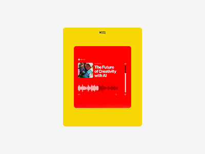 UI Widget Design: Bold Flat Color playback controls
