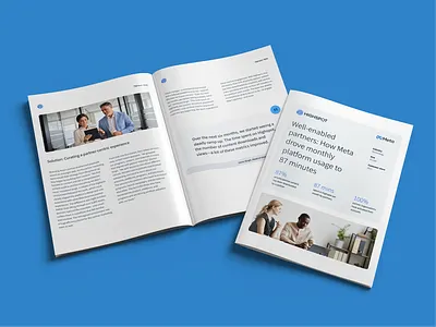 Casestudy design for Highspot casstudy ebook print design type