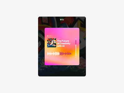 UI Widget Design: Gradient Neon Glow bright colors