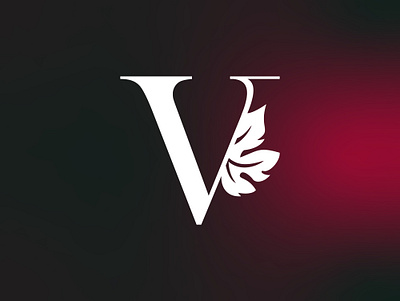 Letter V with Leaf Logo Design alphabet branding design initial v leaf logo letter v logo logo collection logo design logo maker logo service logomark tree logo v v leaf v logo v tree wine logo