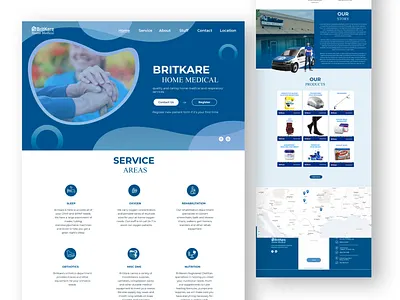 Home Medical Website UI