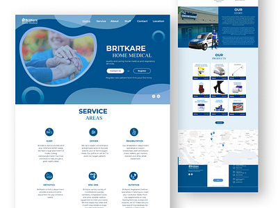Home Medical Website UI