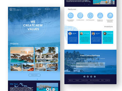 Resort Website UI