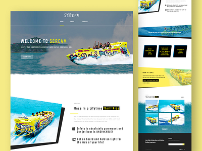 Waterpark Website UI