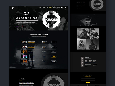 DJ portfolio website