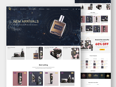 Luxury Cosmetics Site UI