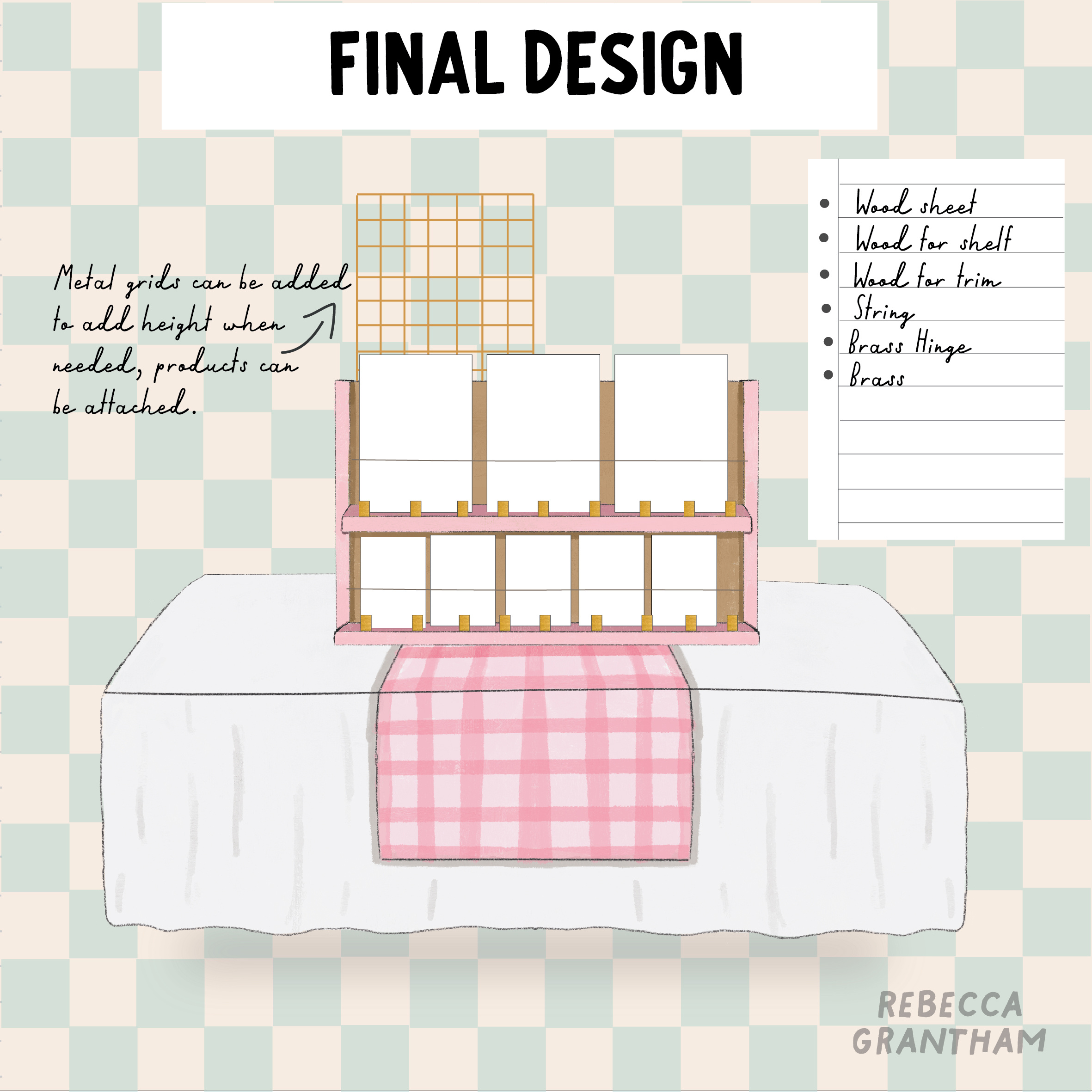 Trade show small stand design design digital illustration illustration product design