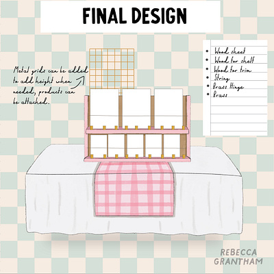 Trade show small stand design design digital illustration illustration product design