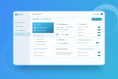 Event Management Webapp UI