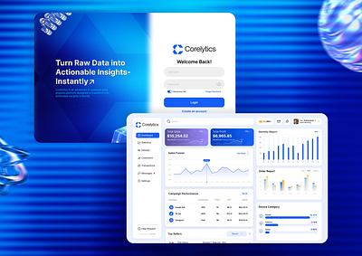 Corelytics - ✨AI-Powered SaaS Dashboard UI Design analytics dashboard dashboard design drawbox figma saas ui design ui ux ux design