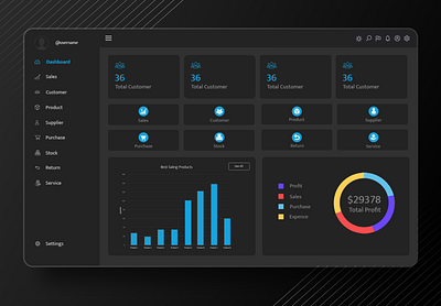 ERP Dashboard UI