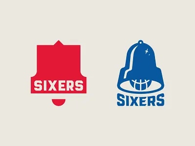 76ers Bell Logos 76ers 76ers logo basketball basketball logo bell bell logo branding graphic design identity logo logo design nba philadelphia playoffs sixers sixers logo