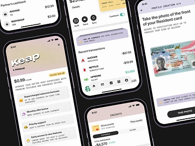 Keap - Mobile app banking for long-term wealth building android app app design application fintech fintech mobile app ios mobile app mobile app design mobile application phenomenon product product design screen ui ui design ux ux design uxui wealth app