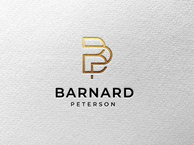 BP minimal logo branding desain design elegant gold graphic design ikon logo logotype luxury merek minimal vektor