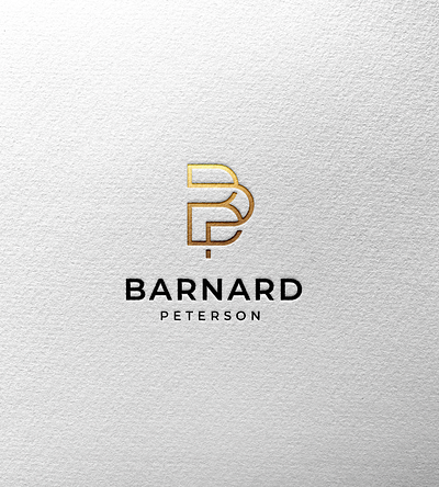 BP minimal logo branding desain design elegant gold graphic design ikon logo logotype luxury merek minimal vektor