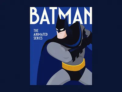 Because I'm Batman adventure animation batman cartoon city comic design fanart gotham graphic design hero illustration minimalism poster simplicity superhero town tvseries vector villain