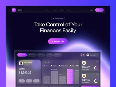 Saas Landing Page design homepage landing page saas web website website design