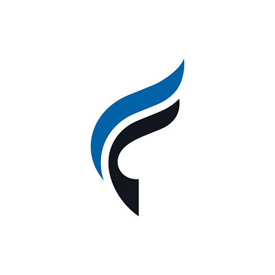 Sporty Dynamic Letter F Logo for sale active air apparel branding business buy clothing conditioning dynamic filteration for sale hvac label letter f logo premade purchase ready made relaxing sporty