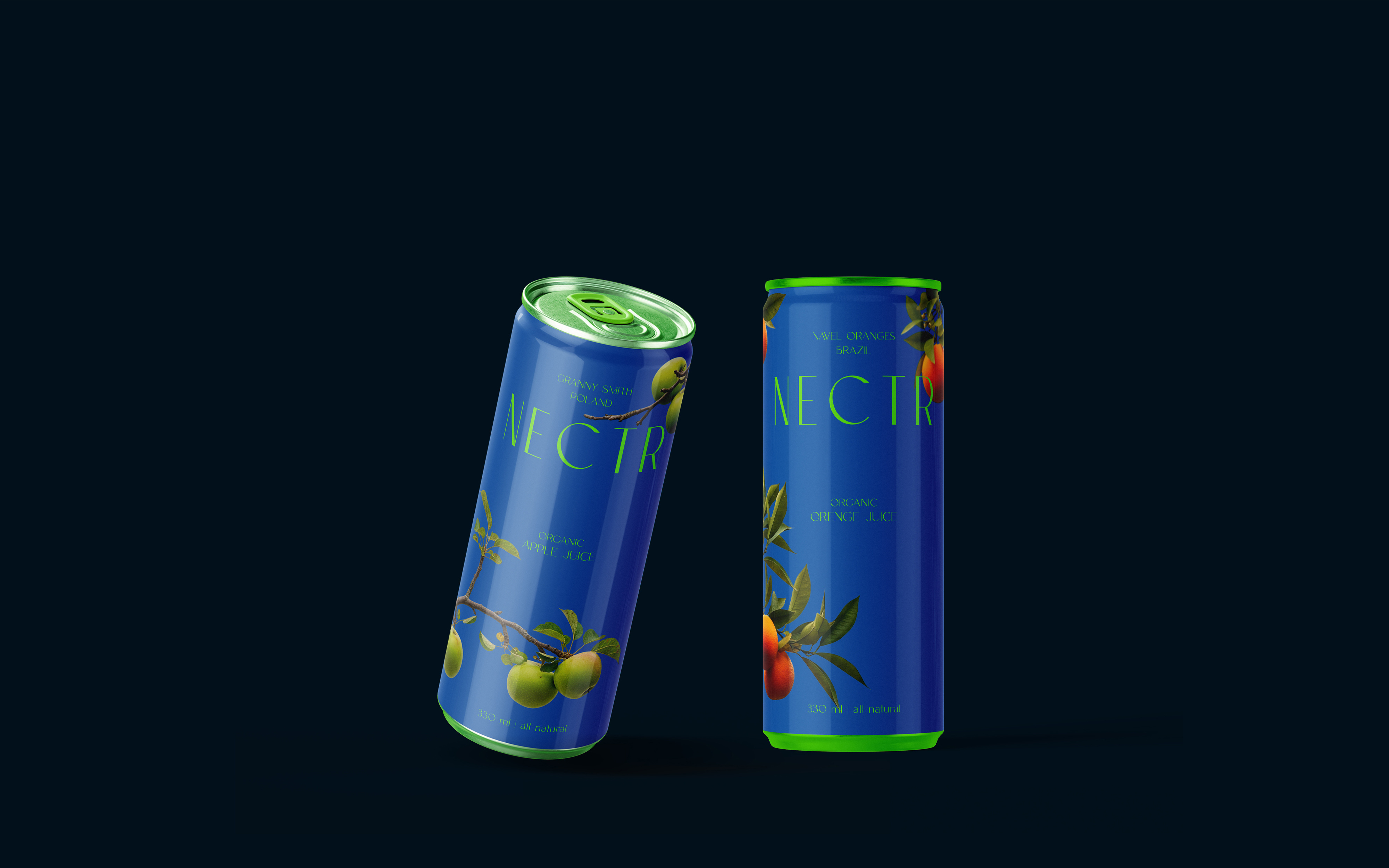 NECTR Brand Identity + Packaging Design alcohol logo alcohol packaging brand book brand identity guide brand logo branding can label can packaging design food branding graphic design juice can label design logo mockup packaging packaging bottle packaging box packaging design packaging food