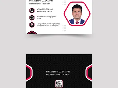 Professional business card design for personal branding black and white branding business card clean contact info creative double side design graphic design marketing minimal modern print simple stylish trending vector visiting card