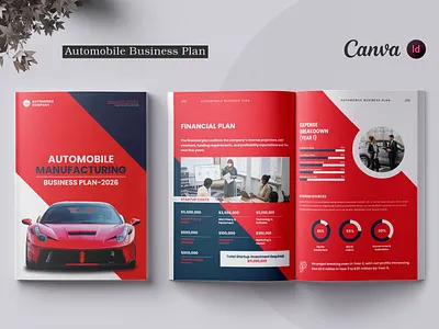 Automobile Business Plan | Canva automobile automobile brochure automobile business plan automobile template brand branding brochure brochure template business plan car brochure car company plan car dealership brochure dealership design graphic design template