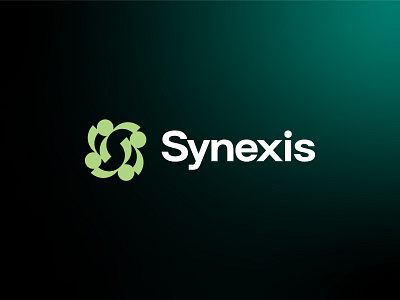 Synexis Logo Design abstract logo artnership logo brand identity branding collaboration logo corporate logo design logo minimalist logo modern logo network logo people logo professional logo s lettermark startup logo synexis teamwork logo unity symbol visual identity