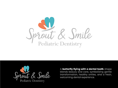 Butterfly Smile – Dental Care Logo Concept butterfly dental logo dental clinic branding dentist logo concept health logo minimal dental logo modern dental mark oral care branding smile care logo tooth logo design tooth shape icon unique dental identity